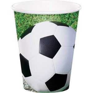 Amscan_OO Tableware - Cups Soccer Fanatic Cups Paper 266ml 8pk