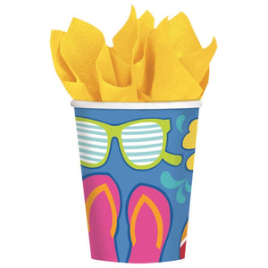 Amscan_OO Tableware - Cups Summer Splash Cups 266ml 18pk