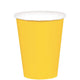 Amscan_OO Tableware - Cups Yellow Sunshine Caribbean Blue Paper Cups 266ml 20pk