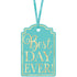 Best Day Ever Robins-egg Blue Printed Tags 25pk