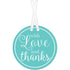 With Love & Thanks Robins-egg Blue Tags 25pk