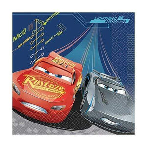 Amscan_OO Tableware - Napkins Cars 3 Lunch Napkins 33cm 16pk