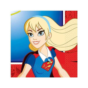 Amscan_OO Tableware - Napkins DC Super Hero Girls Beverage Napkins 25cm 16pk