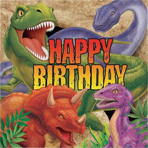 Amscan_OO Tableware - Napkins Dino Blast Happy Birthday Lunch Napkins 16pk