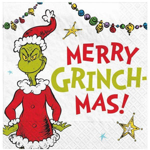 Tableware - Napkins Dr. Seuss The Grinch Merry Grinchmas Beverage Napkins 16pk