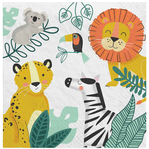 Amscan_OO Tableware - Napkins Get Wild Jungle Lunch Napkins 16pk