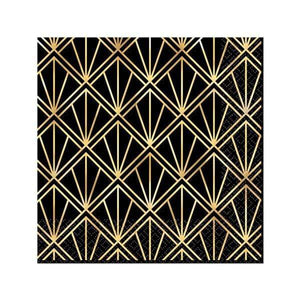 Amscan_OO Tableware - Napkins Glitz & Glam Hot Stamp Beverage Napkins 25cm 16pk