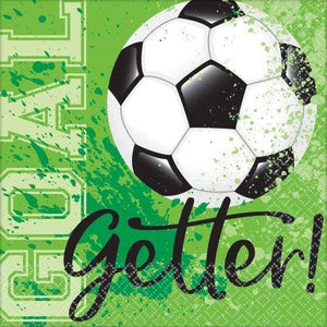 Amscan_OO Tableware - Napkins Goal Getter Soccer Beverage Napkins 36pk