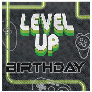 Amscan_OO Tableware - Napkins Level Up Gaming Lunch Napkins 16pk