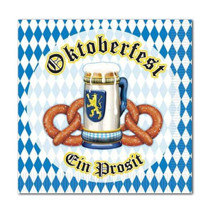 Amscan_OO Tableware - Napkins Oktoberfest Beverage Napkins 25cm 16pk
