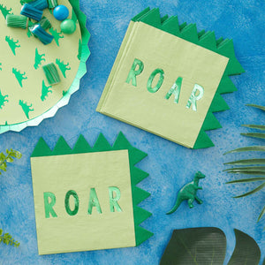 Amscan_OO Tableware - Napkins Roar Shaped Napkins 16cm 16pk