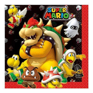 Amscan_OO Tableware - Napkins Super Mario Brothers Lunch Napkins 16pk