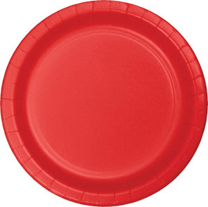 Tableware - Plates Classic Red Dinner Paper Plates 23cm 24pk