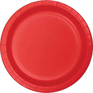 Tableware - Plates Classic Red Lunch Paper Plates 18cm 24pk