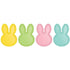 Easter Bunny Shaped Melamine Plates 25cm x 18cm 4pk