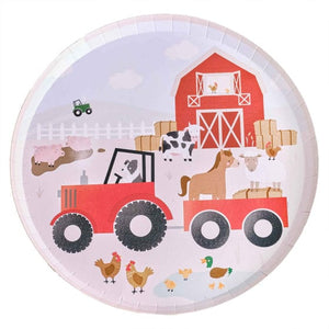 Tableware - Plates Farm Friends Paper Plates NPC 25cm 8pk