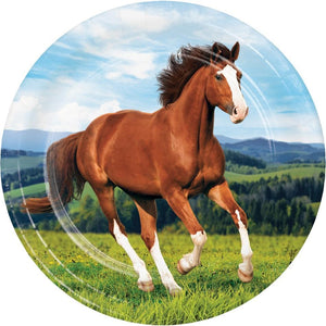 Amscan_OO Tableware - Plates Horse and Pony Dinner Plates Paper 22cm 8pk