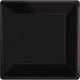 Amscan_OO Tableware - Plates Jet Black Gold Square Dessert Paper Plates 17cm 20pk