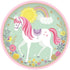 Magical Unicorn Round NPC Paper Plates 23cm 8pk