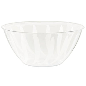 Amscan_OO Tableware - Popcorn Boxes & Snack Containers Swirl Bowl Clear - Plastic 1.8L