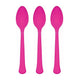 Amscan_OO Tableware - Spoons, Forks, Knives & Tongs Bright Pink Berry Premium Plastic Spoons 20pk