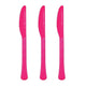 Amscan_OO Tableware - Spoons, Forks, Knives & Tongs Bright Pink Lavender Premium Plastic Knives 20pk