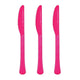 Amscan_OO Tableware - Spoons, Forks, Knives & Tongs Bright Pink Orange Premium Plastic Knives 20pk