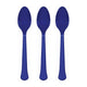 Amscan_OO Tableware - Spoons, Forks, Knives & Tongs Bright Royal Blue Apple Red Premium Plastic Spoons 20pk