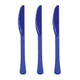 Amscan_OO Tableware - Spoons, Forks, Knives & Tongs Bright Royal Blue Navy Flag Blue Premium Plastic Knives 20pk