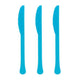 Amscan_OO Tableware - Spoons, Forks, Knives & Tongs Caribbean Blue Lavender Premium Plastic Knives 20pk