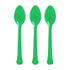 Festive Green Premium Plastic Spoons 20pk
