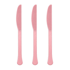 Amscan_OO Tableware - Spoons, Forks, Knives & Tongs New Pink New Pink Premium Plastic Knives 20pk