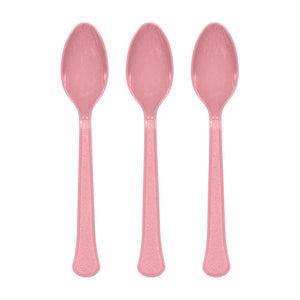 Amscan_OO Tableware - Spoons, Forks, Knives & Tongs New Pink New Pink Premium Plastic Spoons 20pk