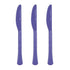 New Purple Premium Plastic Knives 20pk