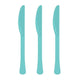 Amscan_OO Tableware - Spoons, Forks, Knives & Tongs Robin's Egg Blue Robin's Egg Blue Premium Plastic Knives 20pk