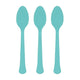 Amscan_OO Tableware - Spoons, Forks, Knives & Tongs Robin's Egg Blue Robin's Egg Blue Premium Plastic Spoons 20pk