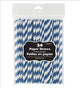 Amscan_OO Tableware - Straws Bright Royal Blue Apple Red Paper Straws 19cm 24pk