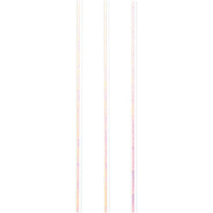 Amscan_OO Tableware - Straws Iridescent Foil Paper Straws 19cm 24pk