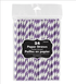 New Purple Paper Straws 24Pk