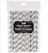 Silver Paper Straws 24Pk