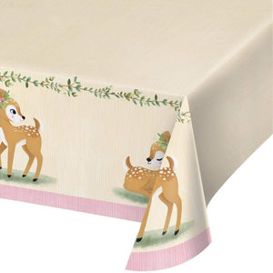 Amscan_OO Tableware - Table Covers Deer Little One Paper Tablecover 137cm x 259cm Each