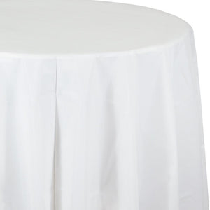 Amscan_OO Tableware - Table Covers Frosty White Berry Plastic Round Tablecover 2.1m Each