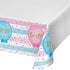 Gender Reveal Plastic Tablecover  137cm x 259cm Each