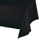 Amscan_OO Tableware - Table Covers Jet Black Magenta Plastic Rectangular Tablecover 137cm x 274cm Each