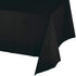 Jet Black Plastic Rectangular Tablecover 137cm x 274cm Each