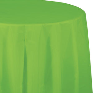 Amscan_OO Tableware - Table Covers Kiwi Kiwi Plastic Round Tablecover 2.1m Each