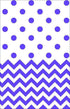 New Purple Chevron Plastic Tablecover 1.37 x 2.59m Each
