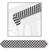 Checkered Black & White Table Runner 28cm x 183cm Each