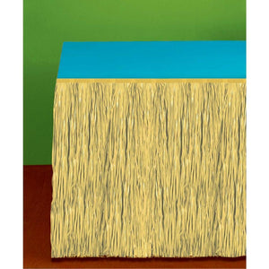 Amscan_OO Tableware - Table Runners, Table Skirts & Clips Grass Natural Look Table Skirt  Each