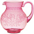 Boho Vibes Pink Floral Plastic Pitcher Jug Debossed Finish 2800ml Each